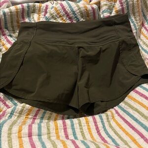 lululemon athletica Dark Green Athletic Shorts